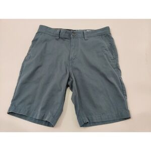Volcom Mens Size 30 True To This Chino Shorts Blue Cotton Blend Casual‎